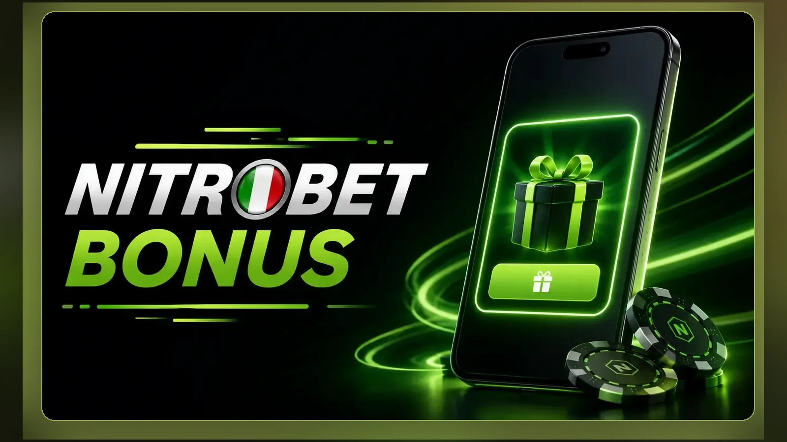 Il banner Nitrobet Bonus: il benvenuto si sceglie al primo deposito dopo l'iscrizione